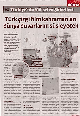Türk çizgi film kahramanları dünya duvarlarını süsleyecek